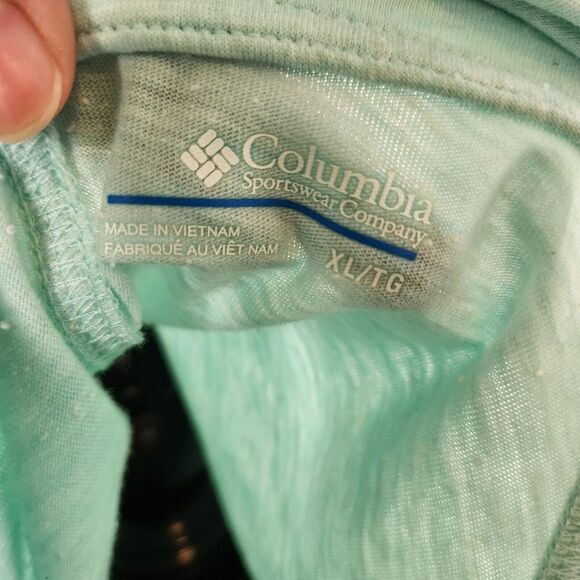 NEW COLUMBIA Womens Knick Beach Pullover Cowl Neck Sweater Mint Green Size XL - Picture 10 of 10